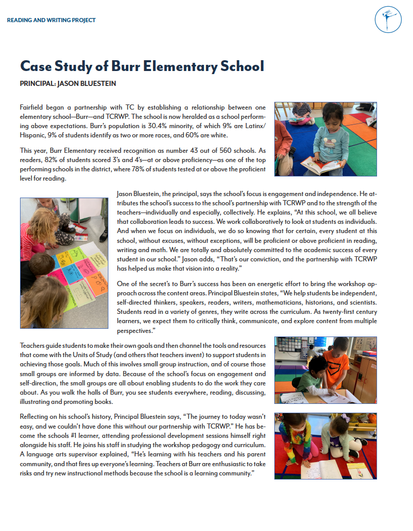 Case Study Burr Elementary, Ma